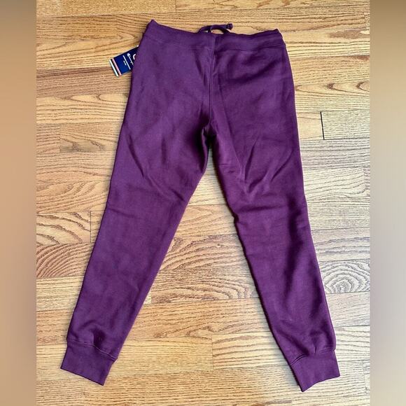 CHAMPION Embossed Logo Pockets Joggers Sweatpants Burgandy Women’s Size S NWT - Picture 4 of 10